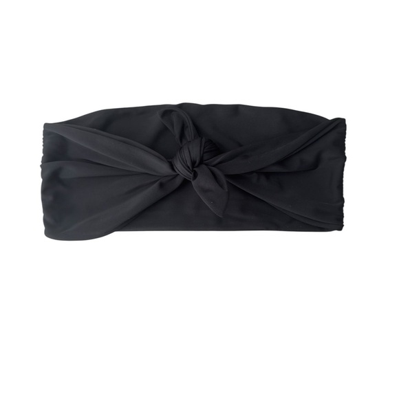 Mikoh Black Bandeau Bikini Top Size M - Picture 2 of 5